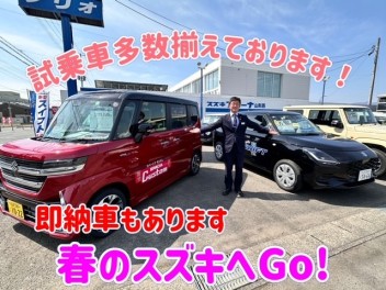 春のスズキへGo！！　試乗車・展示車　多数そろえております！